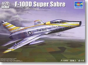 Trumpeter 1/72 scale model 01649 F-100D Super Saber Fighter Bombera