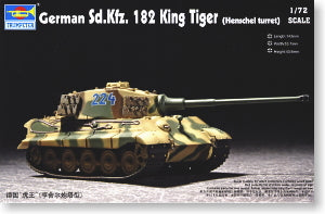 Trumpeter 1/72 scale tank models 07201 Sd.Kfz.182 6 Tiger King "Henschel turret"