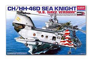 ACADEMY 12207 CH / HH-46D Sea Knight transport helicopter carrier "Navy"