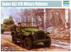 Trumpeter 1/35 scale model 02346 Soviet GAZ-67B Light combat off-road vehicle