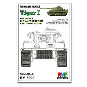 Rye field model 1/35 RM5002 6 heavy truck tiger pre-type / very early with stitching activities tracks workable tracks