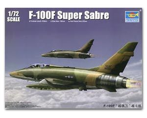 Trumpeter 1/72 scale model 01650 F-100F Super Saber Fighter