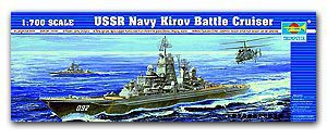 Trumpeter 1/700 scale model 05707 Russian naval Kirov class "Kirov" missile cruiser