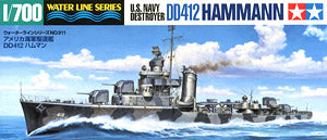 TAMIYA 1/700 scale model 31911 U.S. Navy DD-412 "Hammanm" Sims class destroyer