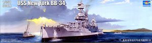 Trumpeter 1/350 scale model 05339 US Navy BB-34 "New York" battleship