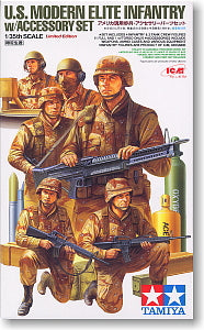 TAMIYA 89772 US Army Modern infantry and chariot crew "Gulf War"