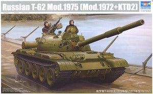 Trumpeter 1/35 scale model 01552 T-62 Main War Tanks 1975 Type (1972 + KTD2)