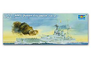 Trumpeter 1/700 scale model 05797 British Royal Navy "Queen Elizabeth" Raptors 1918