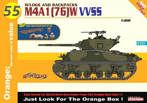 1/35 scale model DRAGON / Dragon 9155 M4A1 (76) W "Sherman"medium-sized chariot VVSS suspension system type