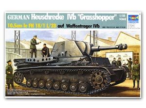 Trumpeter 1/35 scale tank models 00373 Germany IVb Grasshopper 10.5CM Self-propelled howitzera