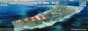 Trumpeter 1/700 scale model 05777 World War II Italian Navy "Rome" rider