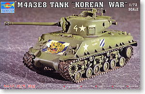 Trumpeter 1/72 scale model 07229 M4A3E8 Sherman medium chariot "North Korea battlefield"