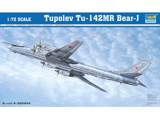 Trumpeter 1/72 scale model 01609 Tu-142MR Bear J Heavy bomber