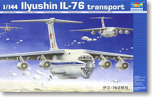 TRUMPETER 1/144 scale model 03901 Il-76 "upright" large transport aircraft