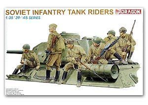 1/35 scale model Dragon 6197 Take the tank of the Soviet Red Army infantry