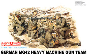 1/300 scale model Dragon 6064 German Army MG42 heavy machine gun group