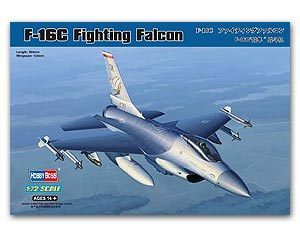 Hobby Boss 1/72 scale aircraft models 80274 F-16C falcon fighter