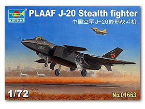 Trumpeter 1/72 scale model 01663 Chinese J-20 "Veyron" fighter