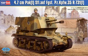 Hobby Boss 1/35 scale tank models 83807 4.7cm Pak(t) Sfl.auf Fgst. Pz.Kpfw.35 R 731