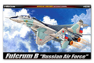 ACADEMY 12292 MiG-29 Fulcrum B two-seat fighter, "Russian Air Force."