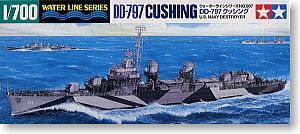 TAMIYA 1/700 scale model 31907 US Navy Fletcher class DD-797 Cushing destroyer
