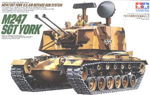 TAMIYA 1/35 scale models 35126 US M247 SGT YORK "York Sergeant" motorized air defense systems