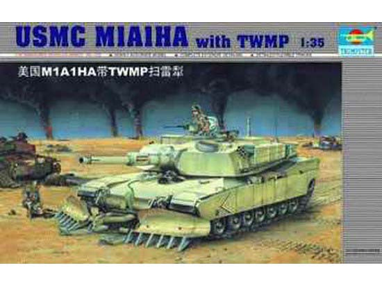 Trumpeter 1/35 scale tank models 00335 M1A1HA "Ebran" main battle tank with TWMP demolition shovel