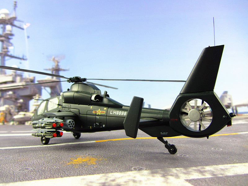KNL Hobby diecast model 1:60 China Alloy armed helicopter model WZ-19 military Chinese Air Force of the CPLA plane WZ19