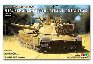 Rye field Model 1/35 scale RM5004 M1A2 SEP TUSK 1 / TUSK 2 / M1A1 TUSK main battle tank