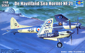 Trumpeter 1/48 scale model 02895 de Havilland "sea hornets" NF.21 night fighter