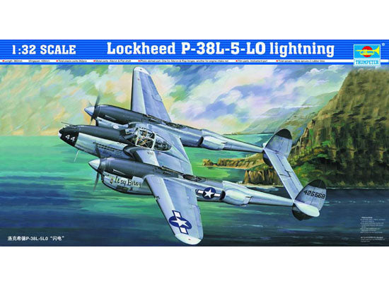 TRUMPETER 1/32 scale model 02227 Lockheed P-38L-5-LO "Lightning" fighter