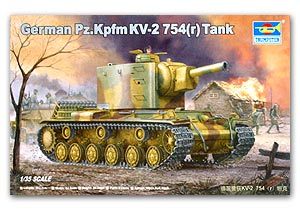 Trumpeter 1/35 scale model 00367 Germany KV-2 754 (r) heavy chariot