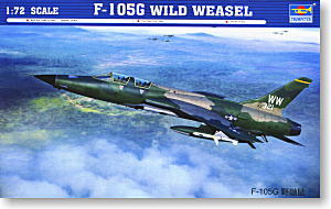 Trumpeter 1/72 scale model 01618 F-105G Wild Weasel Anti-Air Compression Attack