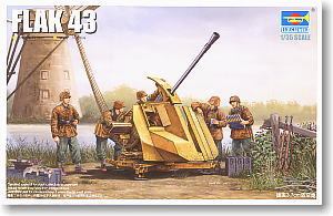 Trumpeter 1/35 scale model 02311 FLAK 43 3.7CM Air defense gun