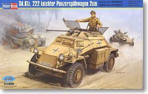 Hobby Boss 1/35 scale tank models 82442 Sd.Kfz.222 wheeled light armored vehicle 2CM machine gun type