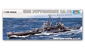 Trumpeter 1/700 scale model 05726 US Navy Baltimore Class CA-72 Pittsburgh Heavy Cruiser 1944