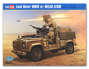 Hobby Boss 1/35 scale tank models 82447 Rand Land Rovere & Guardian & W.M.I.K. Milan Anti Tank Missile ATGM