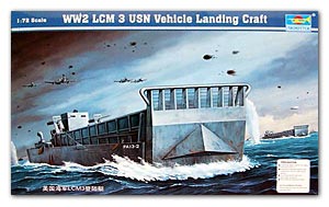 Trumpeter 1/72 scale model 07213 US Navy LCM3 armored vehicle landing craft