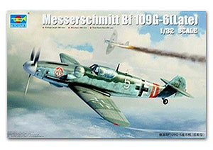 Trumpeter 1/32 scale model 02297 Messers Mitter Bf109G-6 Fighter Latex *