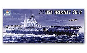 Trumpeter 1/700 scale model 05727 US Navy York City CV-8 "Hornet" Aircraft Carriere