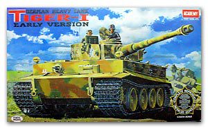 ACADEMY 13239 6  heavy tanks Tiger pre-type (with full internal structure)