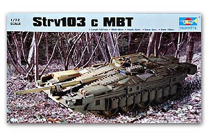 Trumpeter 1/72 scale tank models 07220 Strv103c main battle tanks