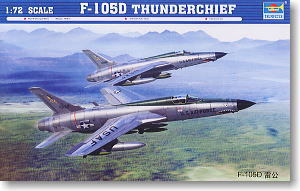 Trumpeter 1/72 scale model 01617 F-105D thunderbolt bomber