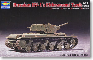 Trumpeter 1/72 scale model 07230 Soviet KV-1 & rsquo; s heavy truck attached armored