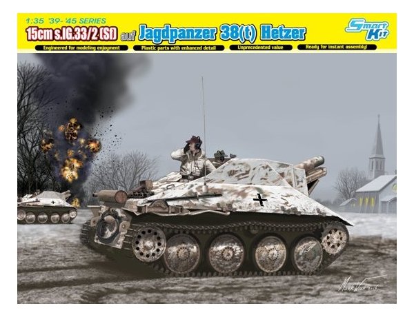 1/35 scale model Dragon 6489 Stalker 38 (t) equipped with s.IG.33 / 2 15cm self-heavy infantry gun