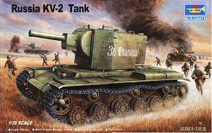 Trumpeter 1/35 scale model 00312 KV-2 heavy chariot