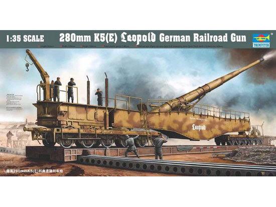 Trumpeter 1/35 scale model 00207 K5 (E) Leopold 280MM train gun