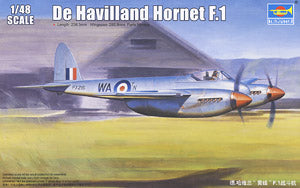 Trumpeter 1/48 scale model 02893 de Havillah Hornets F.1 fighter