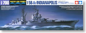 TAMIYA 25119 World War II "Iraq -58" Submarine & amp; "Indianapolis" Heavy Cruiser