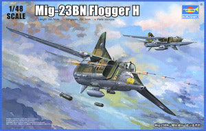 Trumpeter 1/48 scale model 05801 MiG-23BN "Flogger H" fighter bombera